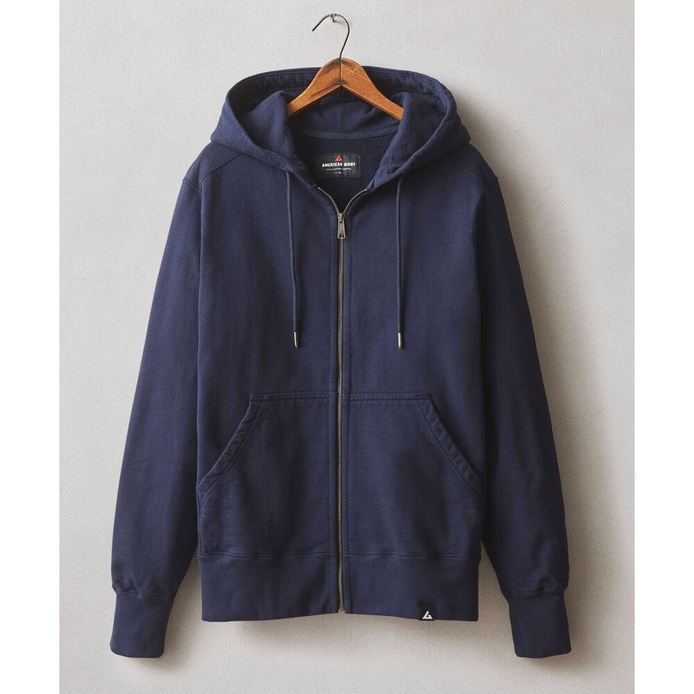 American Giant Hoodie Mens Medium Navy Blue Classic Full Zip Heavyweight USA NWT